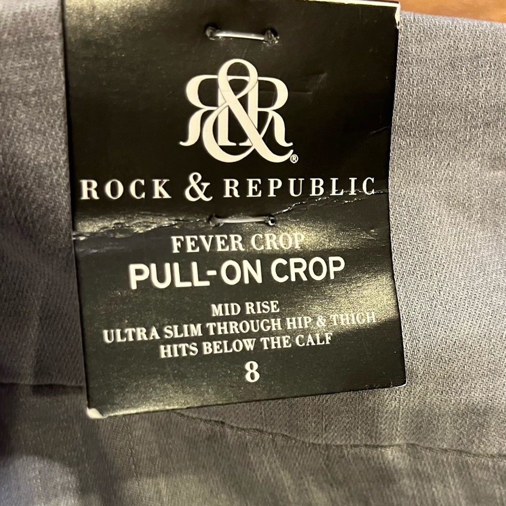 NWT- Rock & Republic Cropped Jeans- Size 8 - Picture 7 of 11